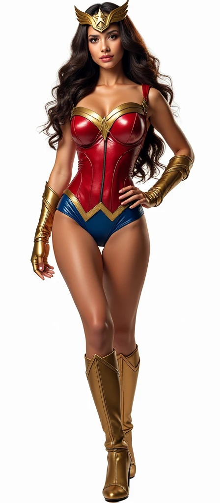 Transform Wonder Woman with enormous tits into a pop art icon, with bold, vibrant colors and dynamic shapes, creating a visually striking and energetic composition. (full body:1.5)