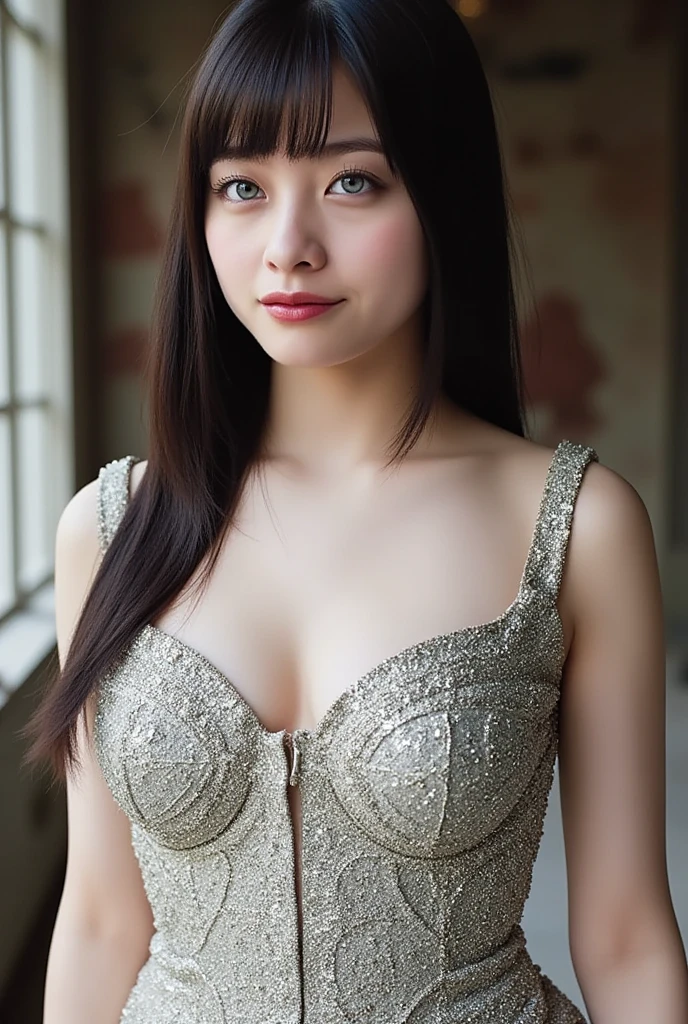 1girl, long_hair, portrait, upper body, china transparent silk dress, dress, hair ornament, necklace, jewelry, long hair, earrings, chinese clothes