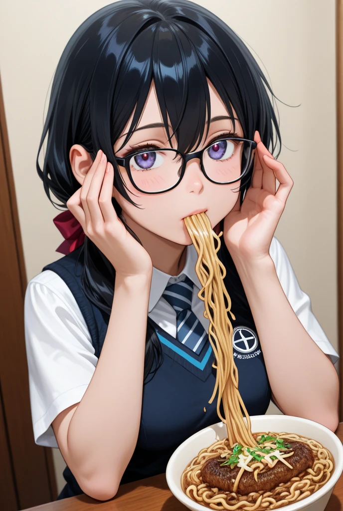 (Unity 8K Wall Pace),(Highest quality),(High resolution),(Very detailed),(Perfect Anatomy),(Beautiful attention to detail),(Very detailedベニス),(masterpiece, Highest quality), Browsing Caution,(1man,1girl), BREAK Japan,Girl,15 years old,Not cute,Serious look,Black Hair,Braid,medium hear,Glasses,Japanese ,Navy Blue Blazer,Pleated skirt,White socks,Sit in front of the audience,Staring at the audience,(hand job:1.5),Grab your penis, BREAK Small penis,Wet penis,Realistic ?????