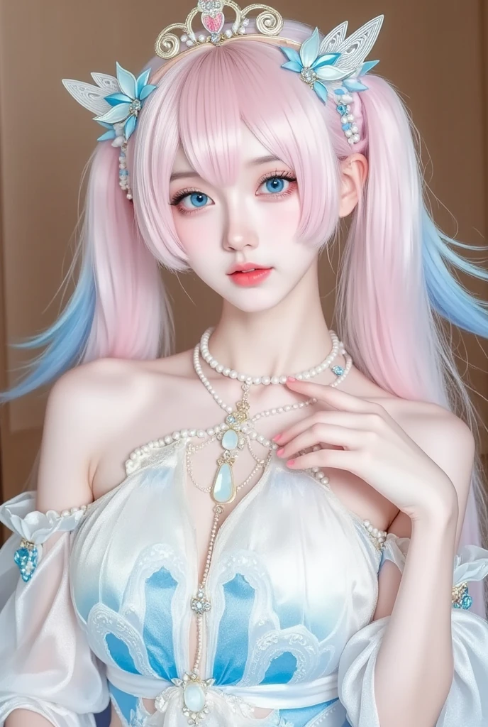 （Pink Fashion T-shirt：1.9），(Colorful hair: 1.8), (All the colors of the rainbow: 1.8),(((((vertical paintinging：1.6))), （paintinging：1.6），front, 漫painting, illustrations, paintingings, big eyes, Crystal clear eyes,（ Rainbow gradient high ponytail：1.7）, Exquisite makeup, Shut up,(Small fresh: 1.5),(Wipe Chest: 1.6) ，Long eyelashes, White off-the-shoulder T-shirt,  White off-the-shoulder shirt，Looking at the audience, big、watery eyes, (Rainbow Hair：1.6), 色彩飞splash, （Solitary：1.8）, 色彩飞splash, Color Explosion, thick painting style, Messy lines, ((shining))，(rich and colorful), (rich and colorful), (rich and colorful), rich and colorful, Thick painting Style, (splash) (Color splash), Vertical paintinging, Upper Body, painting splash, Acrylic paint, slope, painting, Highest image quality, best quality, masterpiece, Solitary, Depth of Field, Face painting,  rich and colorful clothes, (elegant: 1.2), Gorgeous,Long hair, wind, (elegant: 1.3), (petal: 1.4)，(((masterpiece))),(((best quality))),((Extremely detailed)),(illustration),(Dynamic Angle),((floating)),(painting),((Messy hair)),(Solitary),(1 Girl) , (((Delicate anima face))),((Beautiful and delicate face)),collar,Bare shoulders,White hair, ((rich and colorful hair)),((Striped hair)),Beautiful and delicate eyes,(slope color eyes),(((rich and colorful eyes))),(((rich and colorful background))),(((High Saturation))),(((surrounded by rich and colorful splashes))),