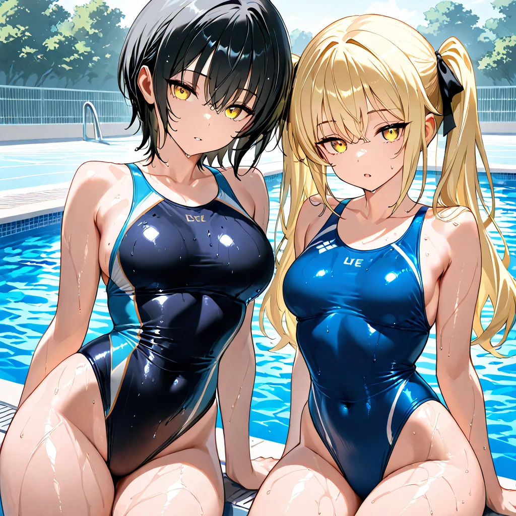 ((masterpiece)), ((high quality)), ((Very detailed)), ((High resolution)) ,((8k)), Beautiful woman, ((She is one of the most famous female gravure idols in the world..)), Unparalleled beauty, ((Big Ass)), Narrow waist, Ultra detailed face, Perfect Skin, (((Blonde Straight Hair))), blue eyes, Detailed eyes, (((anime))), 24-years-old, ((Incredibly beautiful woman)), ((C cup bust)), ((((School swimsuit designated by the school)))), ((Beautiful breasts)), Beautiful feet, 5 Life-size, anime, The most beautiful、Strongest, ((charm)), ((British Beauty)), ((Adult face)), ((Okinawa's ocean, sunny, Swim gracefully in the sea, Wet)), ((Fascinating)), Sensual,