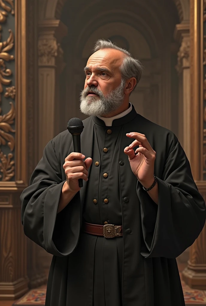 <lora:TerryGilliam:1>Terry Gilliam's film still captures a comical courtroom moment. The frame showcases a handsome Judge in a black Balenciaga Judge's robe, on the brink of delivering the final decision. The background is a riotous mix of colors and whimsical details, reflecting Gilliam's distinct visual style. The atmosphere brims with anticipation and an air of absurdity, perfectly setting the stage for the Judge's comedic actions. The scene's mood is light-hearted and playful, while the theme delves into the quirks and idiosyncrasies of the justice system.film still,Photorealistic