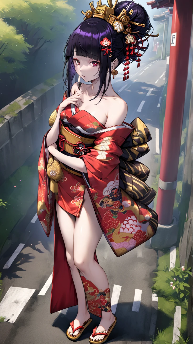 female dancer, silk cheongsam, small breast, perfect body shape, sakura pattern, holding old umbrella, wind effect, naughty face, nipple, mink scarf, masterpieces, best lighting, HD ,16k, best figure, see-though clothes, thigh cloth, corruption tattoo, perfect face detail, camel toe shape, creative clothes, seducing, sexy aura, perfect color combo, all silk clothes, flow pattern