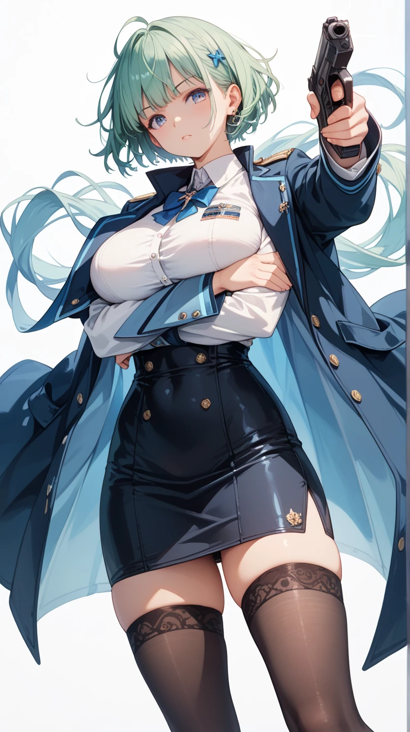 ubel,((ubel of Frieren: Beyond Journey's End )),dark green hair,long hair,side ponytail,hair between eyes,bangs, BREAK (beret, black jacket, open clothes, cleavage, midriff, black shorts, black thighhighs, thigh strap, fingerless gloves, single glove:1.2) , (dynamic angle:1.3, front view:1.1, breast focus:1.3, from below:1.2), (dynamic posing:1.5, sexy posing:1.2, leaning forward), (seductive smiling:1.3),(*K) HD, highest quality, WorKs of masters, High resolution, spread legs, panties shot,1 girl, small nose,(with sparkling eyes and a contagious smile), very beautiful detailed face and eyes, bright colors, cute face, delicate beautiful face, Bright magenta eyes, cute eyes, sparkling eyes, Big eyes, (big breasts:1.3), (perky chest:1.1), (pointed chest:1.0), medium hips, glamorous body, white skin, smile, thin pubric hair, shiny hair, super beautiful face, Super beautiful eyes, Super beautiful hair,trendy outfit,sexy and attractive,explosion of colors,big hairpin,full body esbian,illegal occupation, Real World, Natural light,perfect Natural light,looking at viewer,