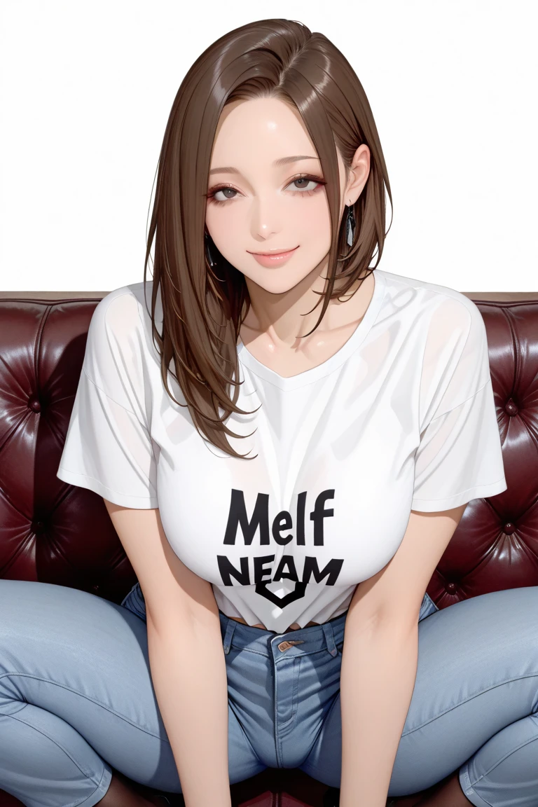 n0t1t5,<lora:n0t1t5-v2c:1.1>, auburn hair, shirt, cleavage <lora:btpt-fc-v2:0.3>