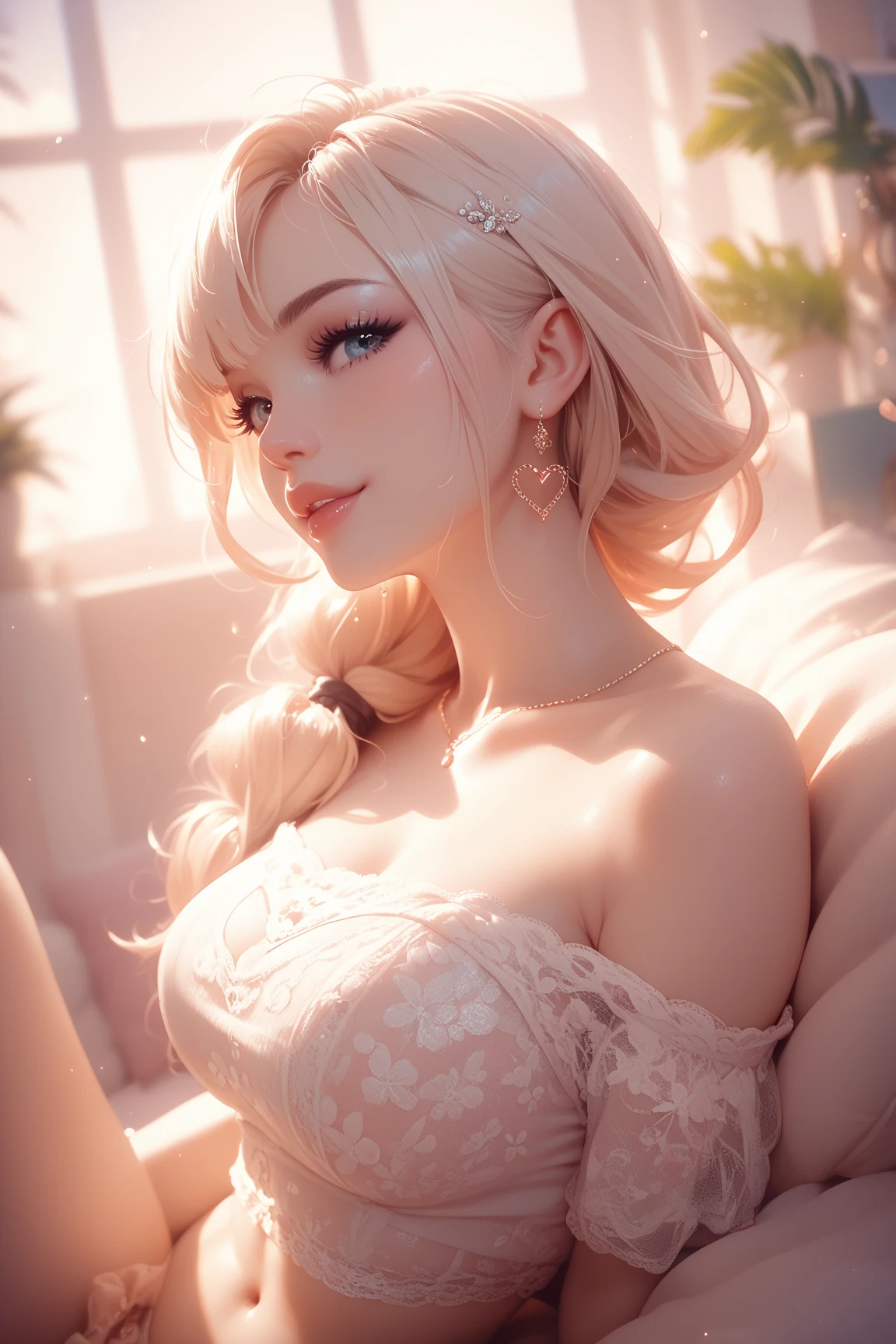 masutepiece, Superb Piece, Daytime, Indoor，sit a chair, Falling flowers, White Dress, 1 girl, A perfect woman, Woman with silver and white long hair, gray blue eyes, pale pink lips, Cold, Serious, Bang, Purple eyes, White clothes, black closing line, Delicate face, Exquisiteface, Standing Bow, tassels, Happiness knot, Smile,open one's legs,I took off my panties.，breasts looking，Remove underwear，Shift underwear，She's undressed，sleeps in a bed,embarassed face,pissing,fullnude, a man appears,man and woman oral,,Yodare,pissing,facial cum shot,Formidable ,Chew ,Deep throat,