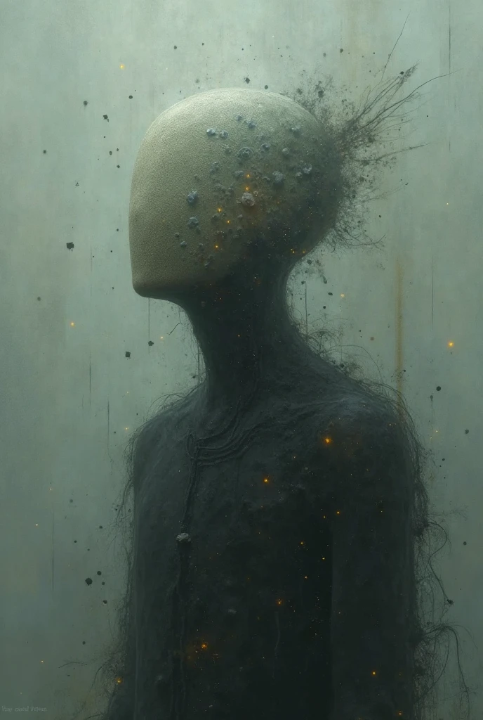 Surreal image about loneliness