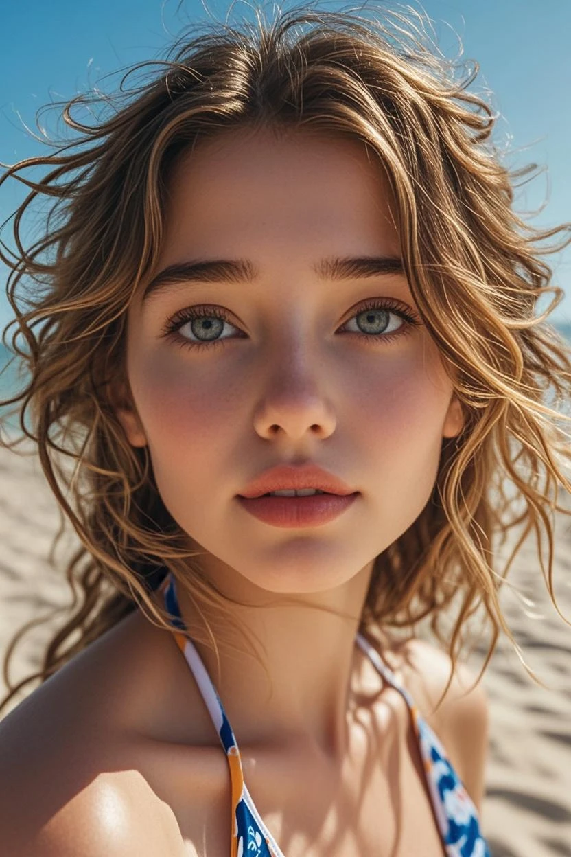 (1girl|female), (natural), (pale skin), (brown hair), (olhos castanhos), (bareshoulders), (bare foots), (bare handed), (High details of facial expression lines), (altos detalhes dos poros da pele), (high details of facial expression)