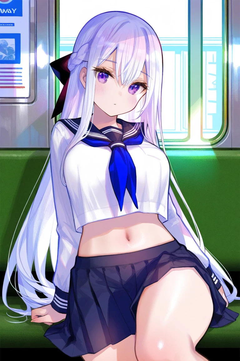 ((hair bun))(extra long hair))((blunt bangs))((pussy))((bitch))((nipple piercing))((tsurime))((big eyes))((skinny body))((tall))(pale white skin))((botanical print))((toddler))((show off nipples under shirt))(pale white skin))((botanical print))((toddler))naked NSFW Long Hair Black Hair Toddler girl 5 years old (A look at a see-through blouse) (See through the see-through skirt) Cherry tree in full bloom Elementary school student, shot from below No pants ((Standing on the train)) black school hat