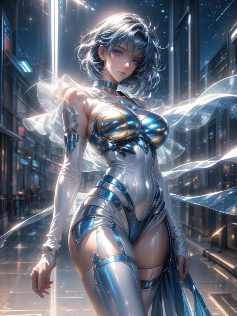 Girl in transparent clothes