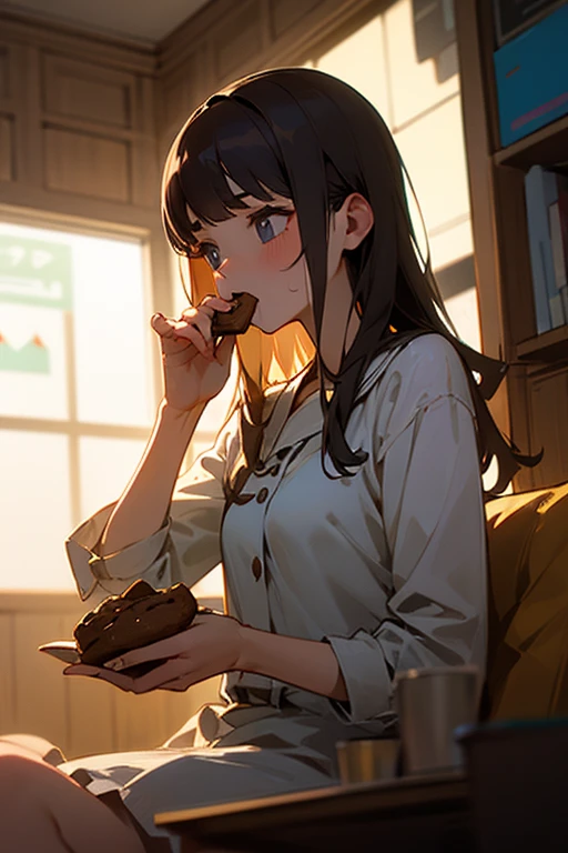 photoRealstic、Drawing of a girl with angel wings、Beautiful Angel Girl、Close one eye、Luxurious rooms in the coffee shop、Strawberry Shortcake and Coffee Set