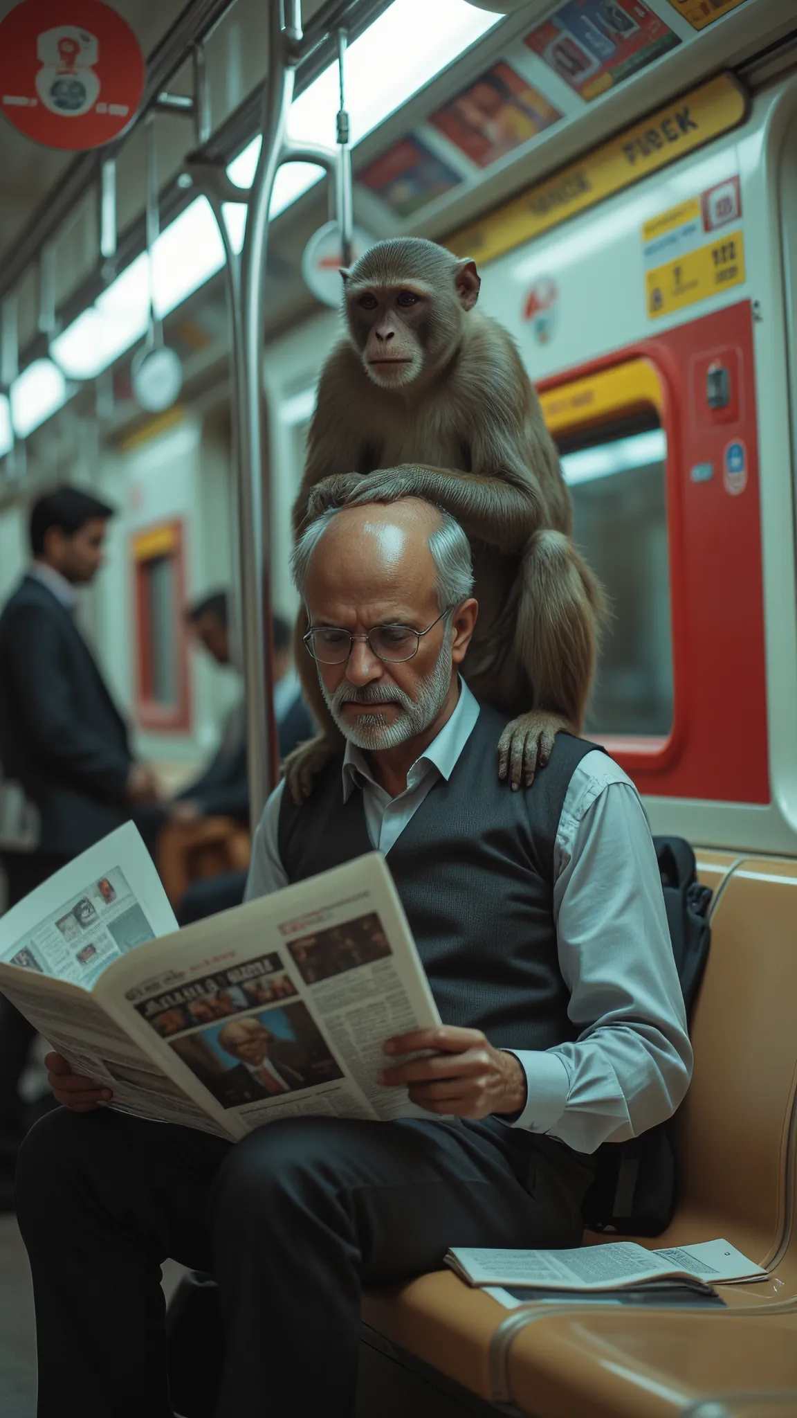 (0507) Simian Seatmate 🐵 Subway Stories