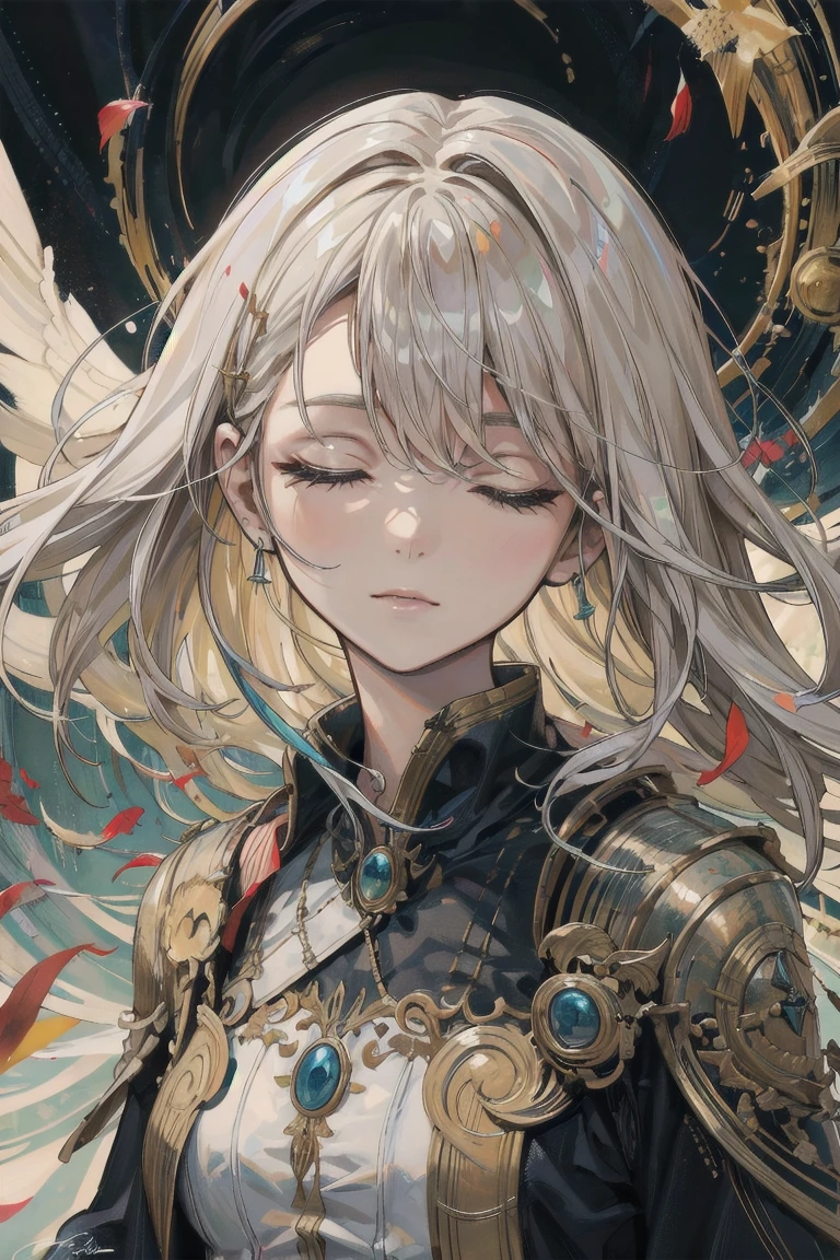 best quality,4k,8k,highres,masterpiece:1.2),ultra-detailed, extremely detailed eyes, extremely detailed body, (large masterpiece digital art), (detailed manga illustration), (detailed line art), ((perfect anatomy)), (intricate details:1.3), (ultra-detailed:1.3), (illustration:1.3), (sharp focus:1.3), (natural lighting:1.05), (vivid colors:1.3),(masterpiece), (best quality:1.4), (perfect anatomy:1.4), high quality, expressive eyes, full body, detailed face, beautiful face, perfect face, 1 girl, breasts, gloves, (large breasts), military uniform, black jacket, jacket, very long hair, ({pale skin}), detailed ((silver hair)), yellow eyes, hourglass physique, gray pants, pants, thick thighs, toned, dynamic lighting, 4k resolution, dynamic pose, smirk, , weapon, Sword, belt, glove, shoulder armor, boots, hand guard, delicate\(armor\), Atey Ghailan, Jeremy Mann, Greg Manchess, Antonio Moro, trend in ArtStation, trend in CGSociety, Intricate, High Detail, Sharp focus, dramatic and photorealistic painting art by Midjourney and Greg Rutkowski, Jeff Bridges, ((cartoon style)), Marvel Cinematic Universe style, (((military base in the background))),