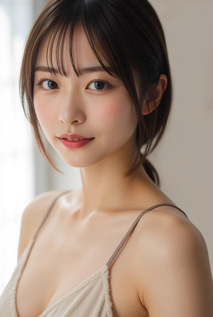 (Wear your hair up to show off your sexy neck and scruff:1.3). (SNFW:1.3) highest quality, Face Focus, Soft Light, Ultra-high resolution, (Realistic:1.4), RAW Photos, , nudes, tetas, pezones,
1 Japanese girl, alone, cute, (Beautiful face in every detail, (),(High resolution detail of human skin texture),
indoor, ((Ultra-thin knit camisole dress)) Beautiful breasts Wearing an apron
(Portraiture) High-definition focus on the eyes smile See-through bangs 17 years old Old Coffee Shop The background is the protagonist Wide and deep background Old Coffee Shopがテーマです Thin eyebrows Beautiful breasts very cute Beautiful white skin Beautiful Hair (Very stylish and beautiful straight bob hair:1.3) See-through bangsグ