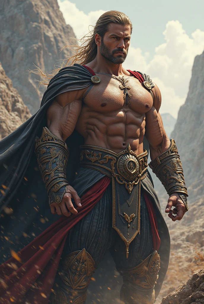 photo of the most beautiful artwork in the world featuring soft lustrous male hero, ((epic heroic fantasy muscular men rugged wet wounded hero angry looking with long hair and long beard and fierce looking in a dynamic posture dying on the floor, fantastic location, majestic cluttered environment)), full body 8k unity render, action shot, skin pores, very dark lighting, heavy shadows, detailed, detailed face, (vibrant, photo realistic, realistic, dramatic, dark, sharp focus, 8k), (weathered damaged old worn leather outfit:1.4), (intricate:1.4), decadent, (highly detailed:1.4), digital painting, octane render, artstation, concept art, smooth, sharp focus, illustration, art by artgerm, (loish:0.23), wlop ilya kuvshinov, and greg rutkowski and alphonse mucha gracias, (global illumination, studio light, volumetric light), heavy rain, particles floating