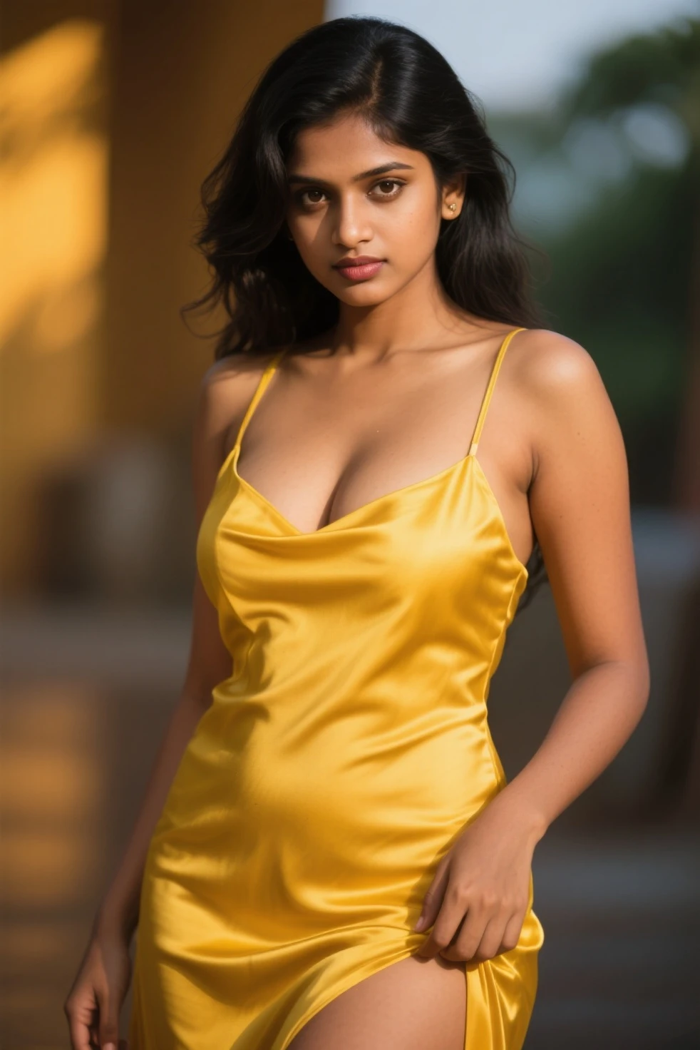 An indian girl with the sexy clothes 
