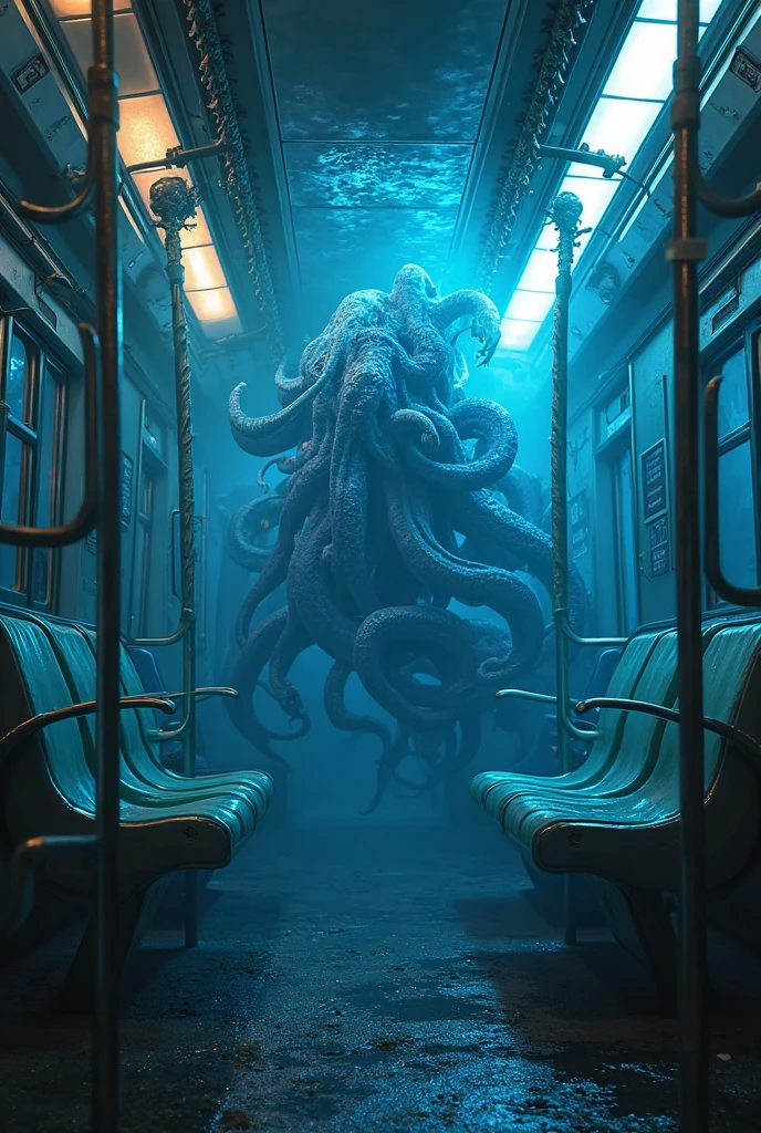 a picture, taken from a boathouse with a giant squid, that comes out of the water, Lovecraftian atmosphere, Cthulhu rises from the ocean, Lovecraftian background, Lovecraftian landscape, inspired by Lovecraft, inspired by H.p. Lovecraft, where Lovecraftian horrors roam, lovecraftian horror!, Lovecraft-Horror, lovecraftian horror, lovecraftian horror!!