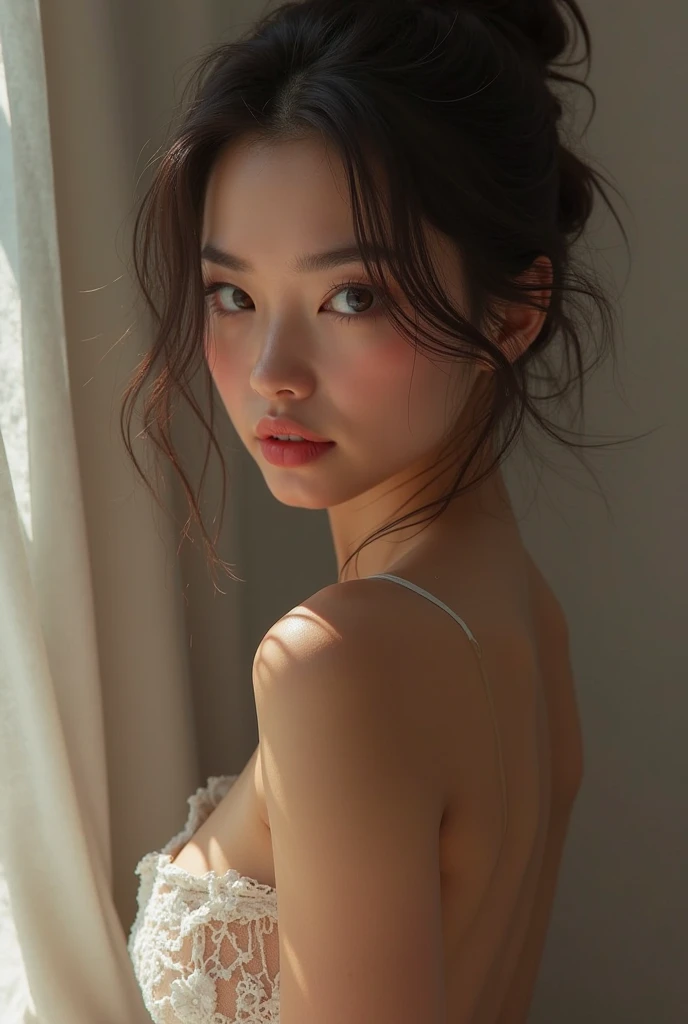 girl without bra