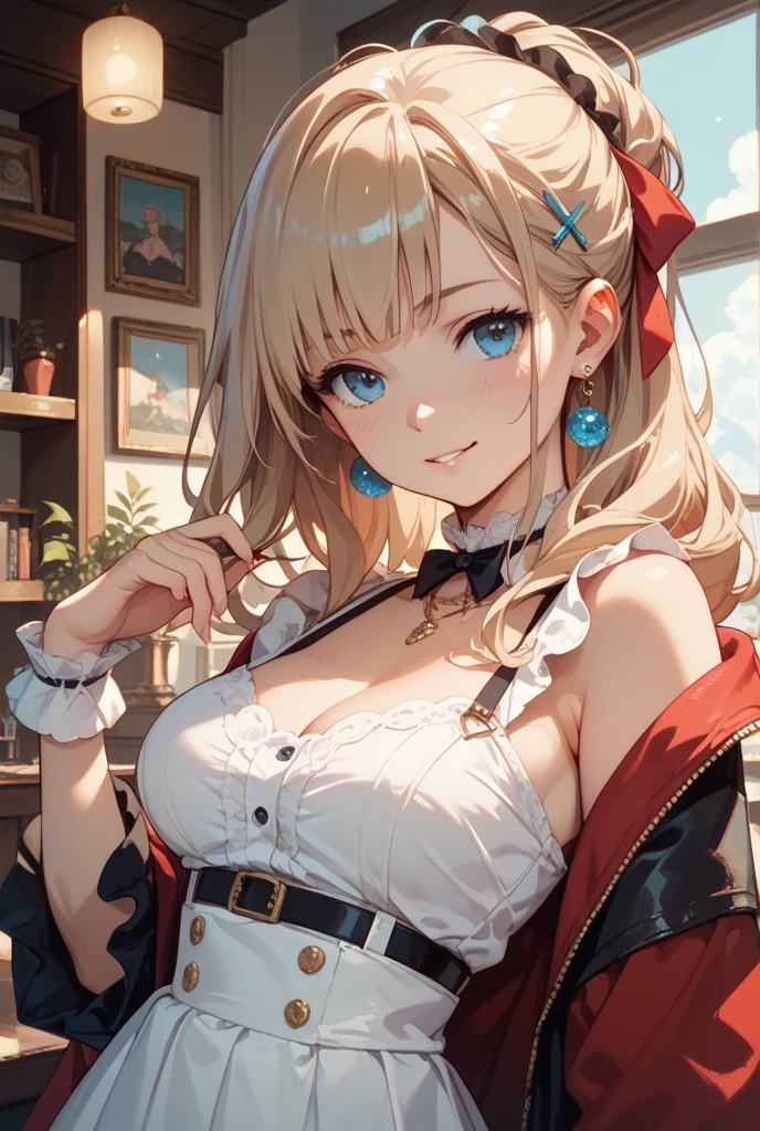 best quality people,masterpiece,Upper body,final solution,fluffy,very colorful,mature pretty woman,(JK uniform),Neck bow tie,plaid skirt,(beauty'Severed head),normal posture,red lips,(kneeling pose)(pointing at you with his butt),fetters,Cut off the head,collar,handcuffs,anklet,(Jane's shoes and white stockings,normal posture