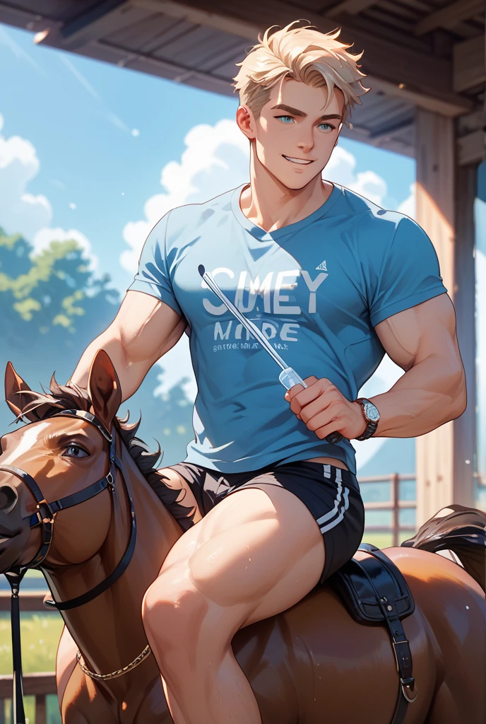 Best quality, masterpiece, (1boy, 30yo, goatee, slim, scruffy hair, cyclist uniform, no pants, pubes, penis, detailed testicles, hairy anus), sitting in camping chair, male masturbation, stone wall, greenery, details, volumetric lighting, photorealistic, detailed, ahegao, tongue out, drool, blush, closeup, sweaty, cum, precum, ejaculation, male orgasm, excessive cum
