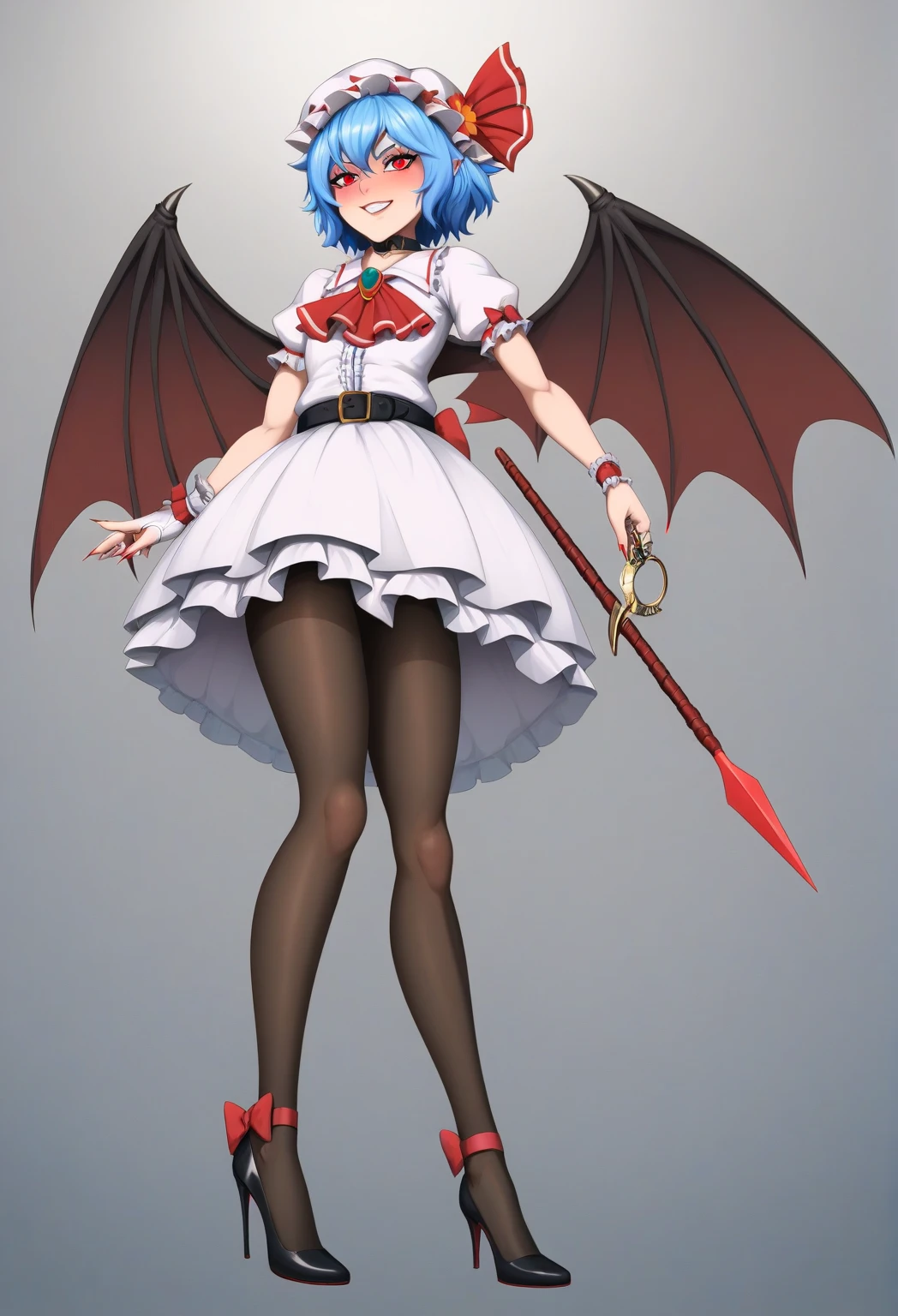Mini morrigan aensland, (morrigan aensland), 独奏, ray tracing, 3D style, 3DMM, ((oses per photo)), ((oses au cada foto)), fully body,(Front view),(Costas Issue), (Emist on the left), show flat belly, (((oses per photo))),(very big breastsperfect ass, perfect and symmetrical eyes, (perfect handuturistic sword in hand)), ((short hair)),white clothing with textured edges, skin fair, luauas detalhadas, White thigh-high tights with trim, auestido aberto au "au", Waist slender, big legs, low water, Show legs to the top of the waist, ,((top with rip in the middle)),ultra realistic skin, realistic human eyes,ultra realistic skin,super sensual suit,(faixas au torno dos seios), colorfully,top with ruffles,(pubis with a lot of volume),(extrauamente sensual),(very sensual),(red and black thaue),(((giant bat wings))),with bat wings,love the league,(meia calca de renda au um dos lados),(meia calca de renda au um dos lados),((red decorations with LEDs))),((red lines adorning the curves of the body)),(((woman show))),((stellar blade))