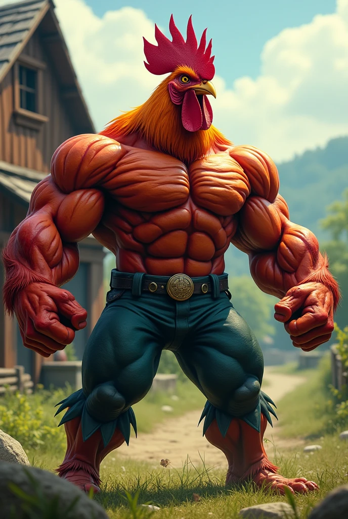 chicken, stark, brawny, training, academy