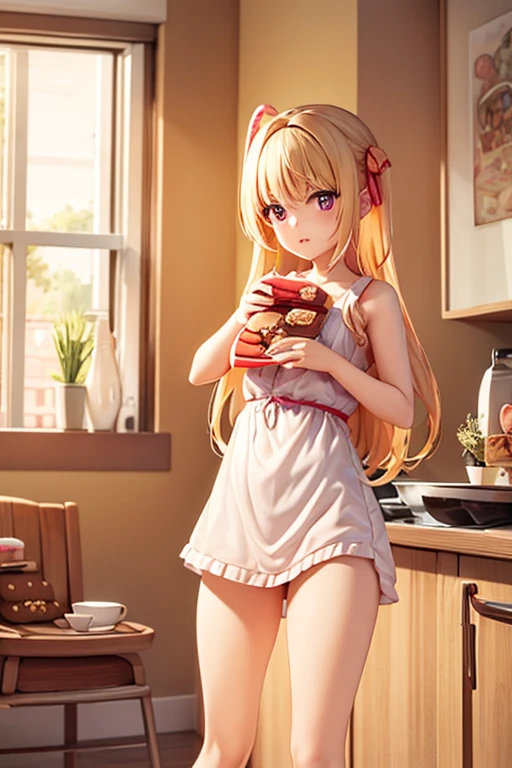 2 位Very漂亮的瑞典16 歲漂亮的女孩、 white blond hair、 （（ Sexy and gorgeous transparent underwear and panties with gold rims））、(Colorful transparent underwear and panties) 、Very、 shiny skin、 white skinned、 a smile、 beautiful bangs、 long and straight、 2位絲般美麗的white blond hair女郎、 shiny hair、 Extra long ponytail、 Eyeliner、 a small face、 Extra large firm breasts、 crystal clear ocean blue eyes、 shining with beautiful light、 Earrings, pendants, headwear and bracelets hanging from the ears、beautiful and smart girl、 Taking a top-body photo while cooking in an indoor restaurant、 Looking to the future