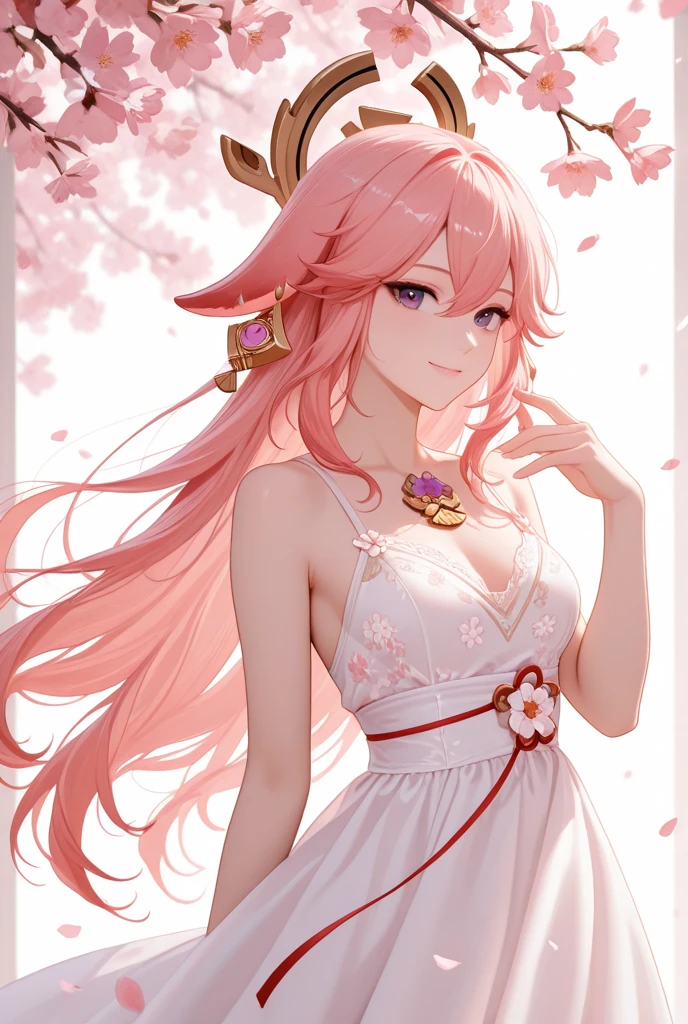 concept art,highly great resolution, female, high school student, oriented, charming, crystal clear eyes ,pretty nose ,around colorful flowers ,well-proportion ,innocent, laughing, long lilac hair, topless blue dress, realistic illustration , higher detail , feel ecstasy , cute face , fairly, making love, spot light , Kpop idle , JPOP idle, vocaloid, pull down arm ,beautiful holiness