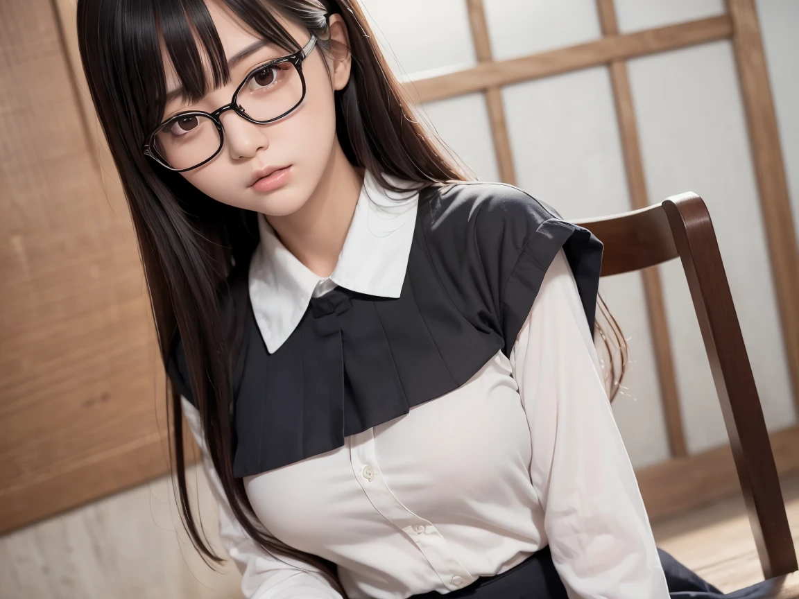 (masterpiece, best quality, photorealistic, ultra high resolution, 8K raw photo: 1.2)
1 girl wearing a schoolgirl uniform, very pretty and behaved, wearing glasses, angry, full body, sfw,
Parmesan,