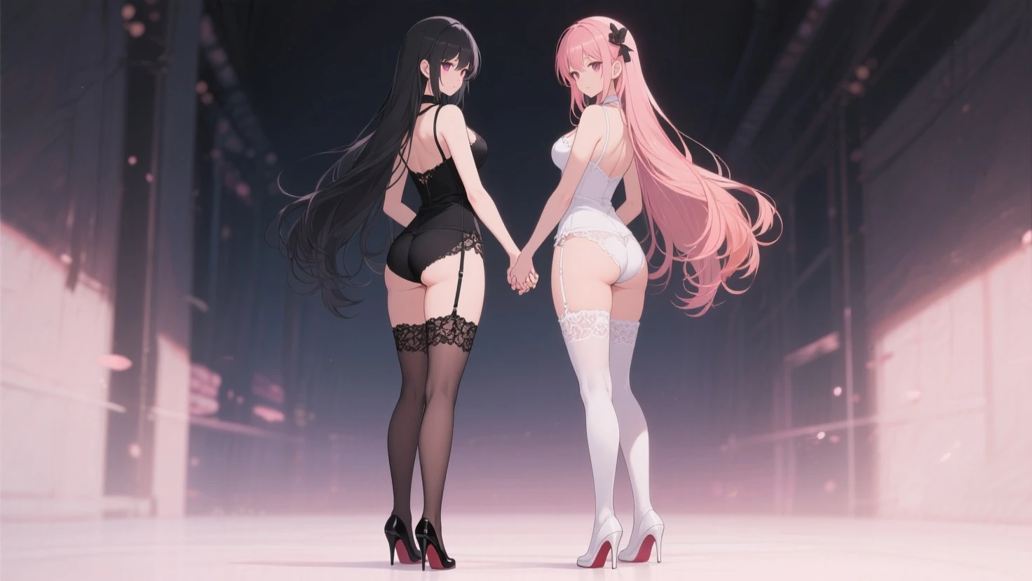 A girl,Long hair, Bangs, Pink hair, Hair between the eyes, s eyes:(1.5), (Medium breasts:1.2),
rest 锁骨, Wedding dress,veil,wedding,Black dress,Flowers,The skirt is broken,Black socks,Black knee socks,Black gloves,boots,Cleavage,
Looking at the audience, whole body,
indoors, church,permanent,permanent,Smile,With eyes closed,With eyes closed,
rest (masterpiece:1.2), best quality, high resolution, 8k wallpaper, (illustration:0.8), (美丽细致s eyes:1.6), Extremely detailed face, Perfect lighting, Extremely detailed CG, (Perfect hands, Perfect anatomical structure),