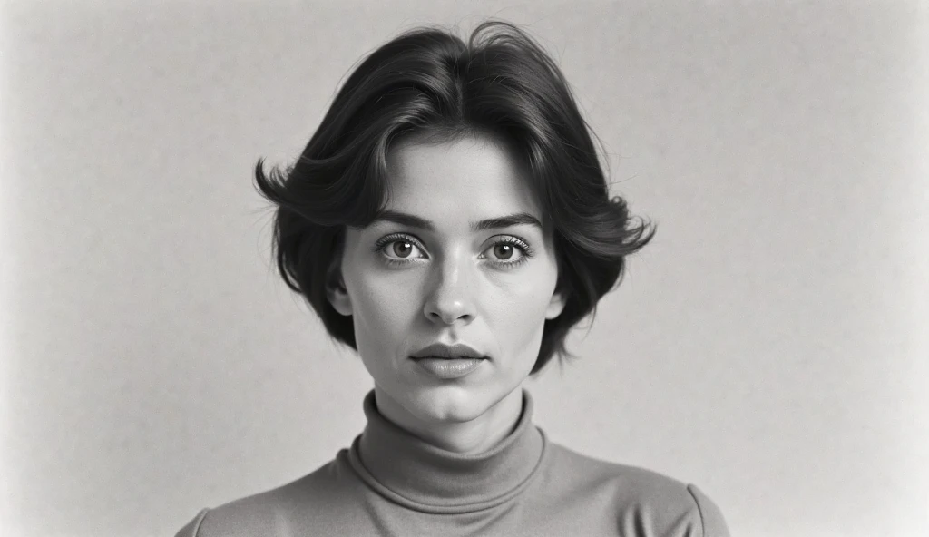 Full body shot of nude eighteen-year-old Molly Ringwald, frowning, standing to attention, with messy/shaggy razored/layered haircut with sideswept bangs, laboratory setting, extremely realistic, extremely detailed, extreme realism, extreme detail, extremely accurate resemblance, specimen of humanity, test subject, black and white, directed by Leni Riefenstahl, volunteer, beautiful, post-transformation, experiment, sexy