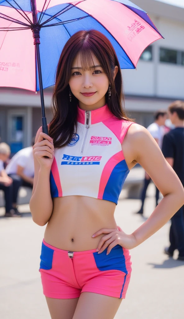 Japanese Girls、Girls in their 20s、Perfect figure、Transparency、Small breasts、Race Queen Costume、Burning idol pose、Big Breasts、Shiny thighs