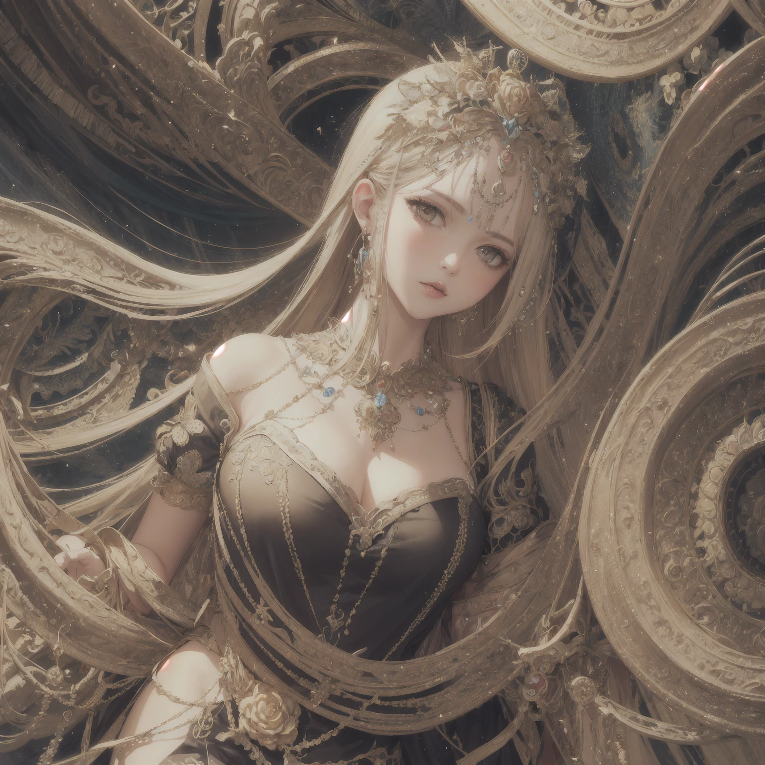 Masterpiece, the best picture quality, extremely detailed complete unpopular Hungarian characters, in a pleasant giggle. She wrapped her arms around her head, her long, colorful golden braids swayed lightly, her twinkling eyes slowly emerged with the Victorian sun dress, and floating particles of light spread out from the center of the position. Adult limited (weights x 1.6).