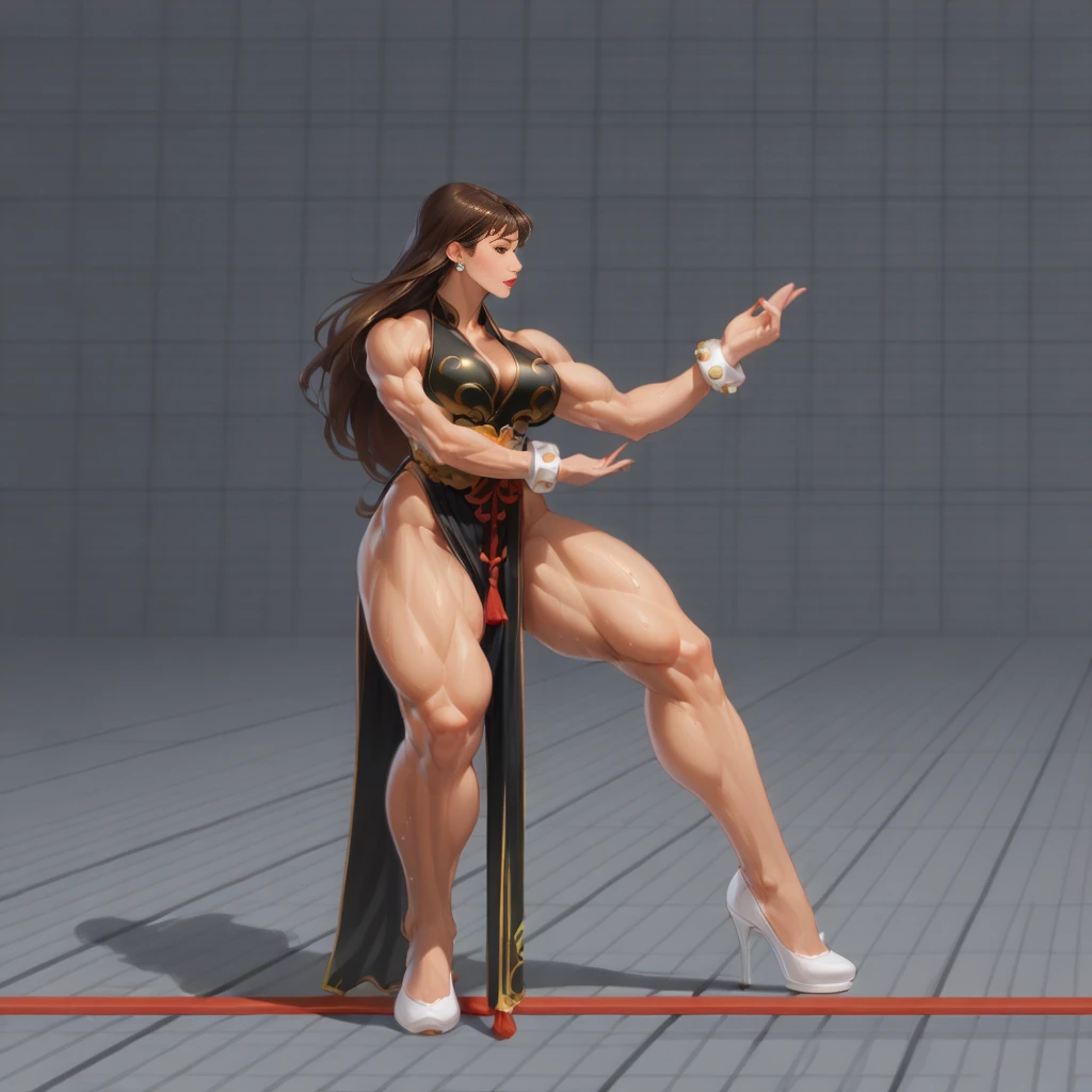 A muscular woman is a small man, extremely muscular, gigant ass, Bullish, huge ass, stepping on the little man e fraco,by the arms, stepping on the little man, Make a Little Man e magro, Make a Little Man, a small man being stepped on the muscular woman's legs,