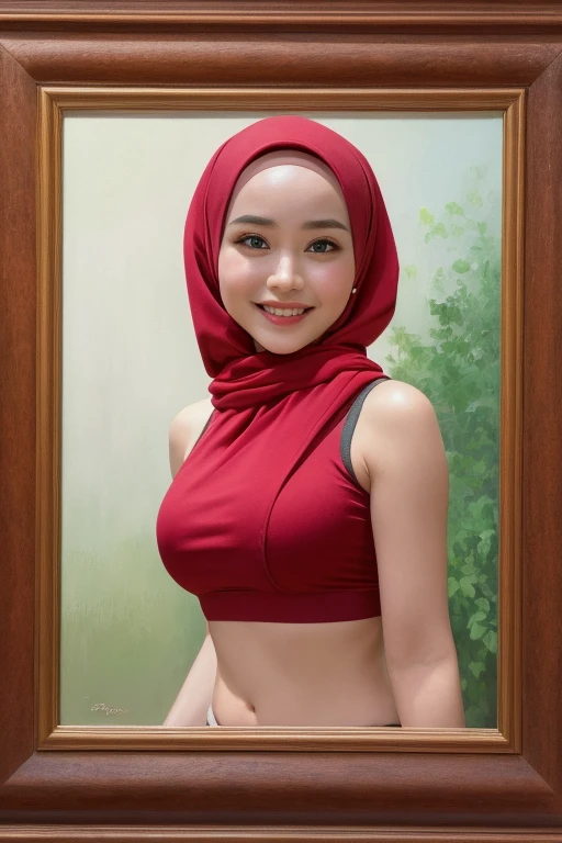 PREGNANT HIJAB MALAY GIRL,, IMF as a good Guy, TECHNOLGY, AI, futuristic, blockchain, International Monetary Fund, (MATRIX WORLD), ((look In front  at the camera SMILE and open your mouth)).