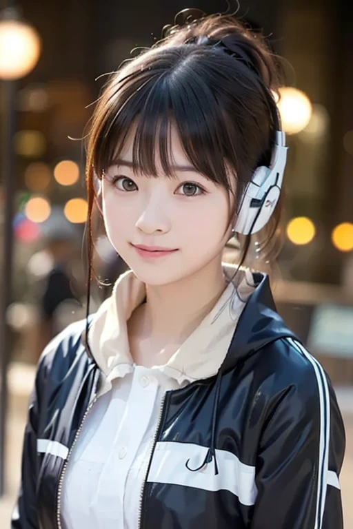 ((NSFW: 1.4)), ((Detailed face, Professional photography)), ((NSFW, zettai ryouiki, 1 girl)), Ultra-high resolution, (Realistic: 1.4), RAW Photos, highest quality, (PhotoRealistic Stick), concentrated, Soft Light, ((30 years old)), ((Japanese)), (( (Young Face))), (surface), (Depth of written boundary), masterpiece, (Realistic),(inside ISS):3, woman, ,astrovest:2,headphone:2,smartwatch,,bangs, ((1 girl)),(black sleeves):2,(black tights):2,inside spacestation,inside spacecraft,,zero gravity,smile,open leg,blush:1.5,hidden hands,neotech