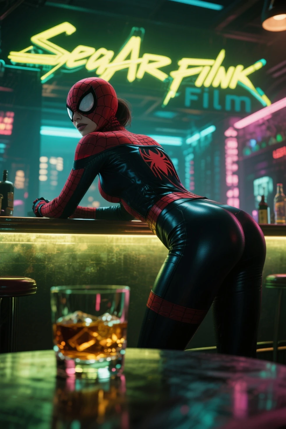 Translating text with camera a spydergirl fucks spyderman and a guy drinks spyderwoman's breast milk