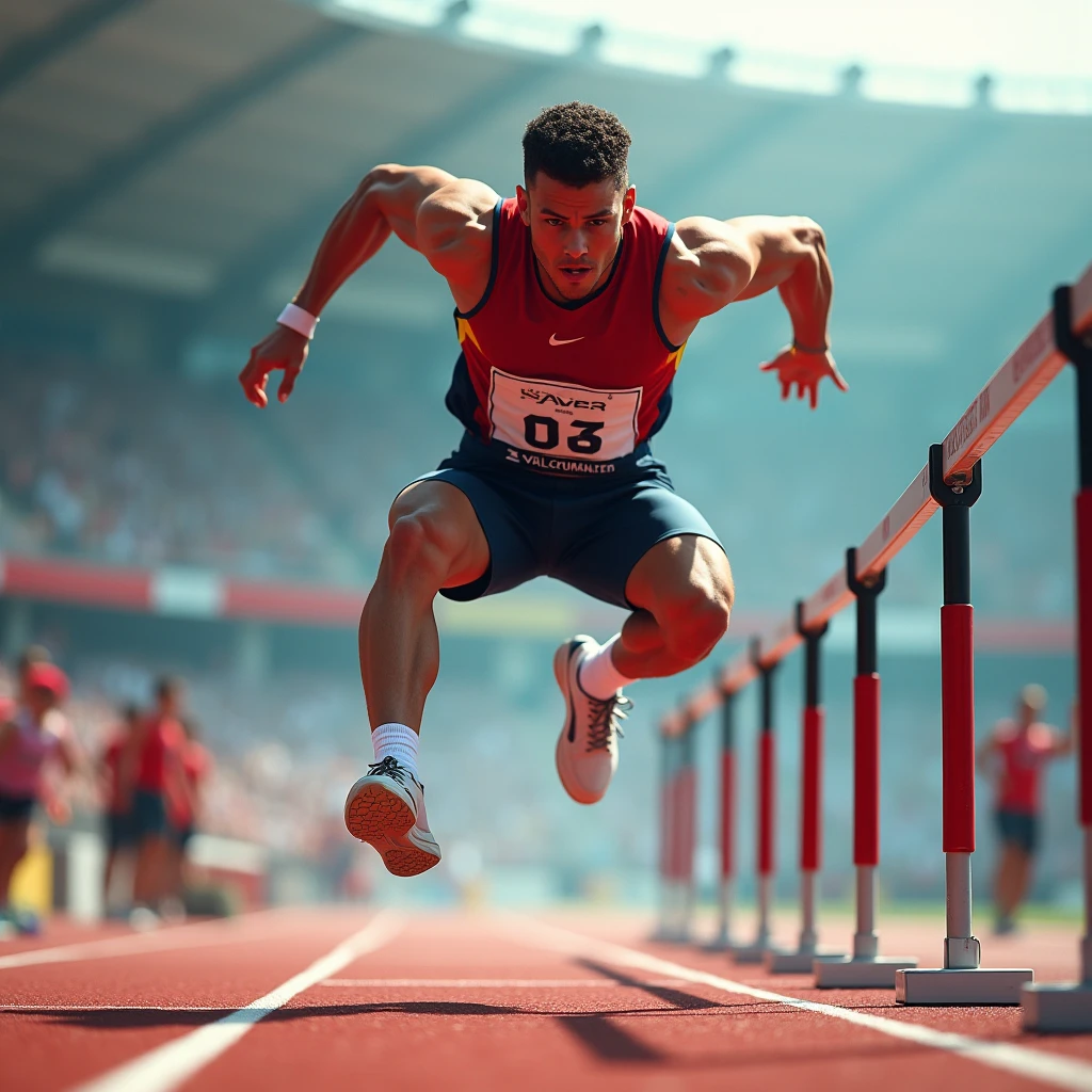 A high-jump athlete in mid-air,sports editorial photography,dramatic lighting,high-speed motion blur,detailed muscles and physique,dynamic pose,sweeping athletic movement,(best quality,4k,8k,highres,masterpiece:1.2),ultra-detailed,(realistic,photorealistic,photo-realistic:1.37),HDR,studio lighting,physically-based rendering,extreme detail description,vivid colors,professional sports photography