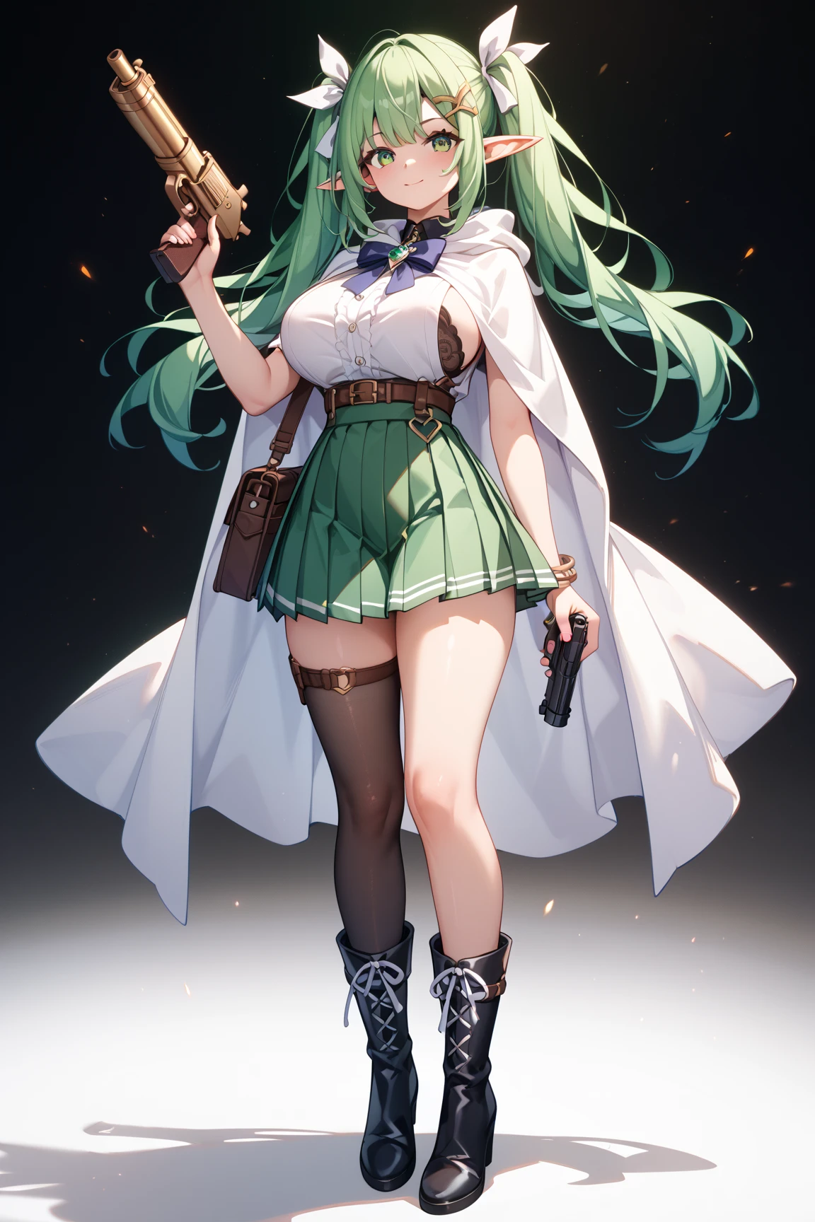 masterpiece, Highest quality, 1 person,( Large Breasts, Are standing, View your viewers),Detailed Background、A person who writes in detail、Accurate human body、Knowledgeable person、The answer is 5. Women,Thick thighs,Cruby Body,alone,Hayakawa Tazuna, Low Ponytail, Green hat, Green jacket, Green Skirt,Black Pantyhose、Short tight skirt、Crazy behavior、Pretend you don't know、Open clothes)、((Man's arm grabs Mature Woman's breast))、(Mature Womanの後ろにたくさんの男性がAre standing)、Crowded train、Narrow train、Cuckold、netorar sexe