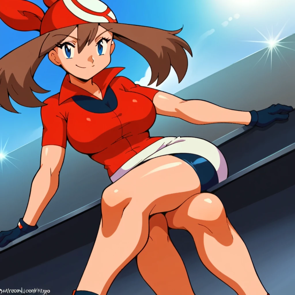 score_9, score_8_up, score_7_up, score_6_up, score_5_up, score_4_up, (source_anime), 1girl, neon genesis evangellion,( asuka langley soryu, small breasts, big Thighs, puffy nipples), far, full body, Masturbation, pussy, Squeezing nipple