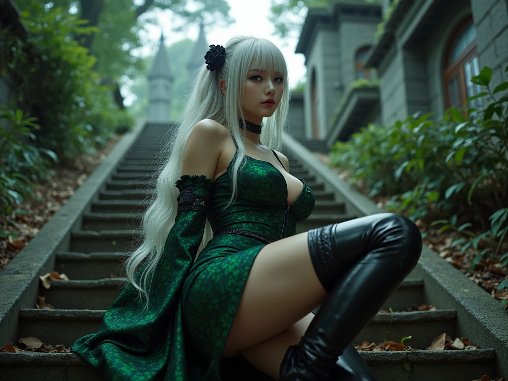 labios ligeramente abiertos, neir, 2b, 2B (Nier: Automata), ojos vendados, venda negra en los ojos