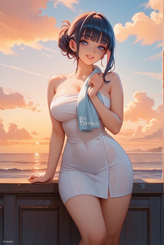 (masterpiece, best quality, 4k, photorealistic, cinematic, ultra-detailed), wide shot, from behind, perfect anatomy, curvaceous body, perfect eyes, perfect hands, large chest, long round legs, 1 girl, Light Floral Print Sundress, White Sneakers or Comfortable Sandals, Straw Hat, Woven Tote Bag, Sunscreen and Sunglasses, Blue Hair in a Braided Crown