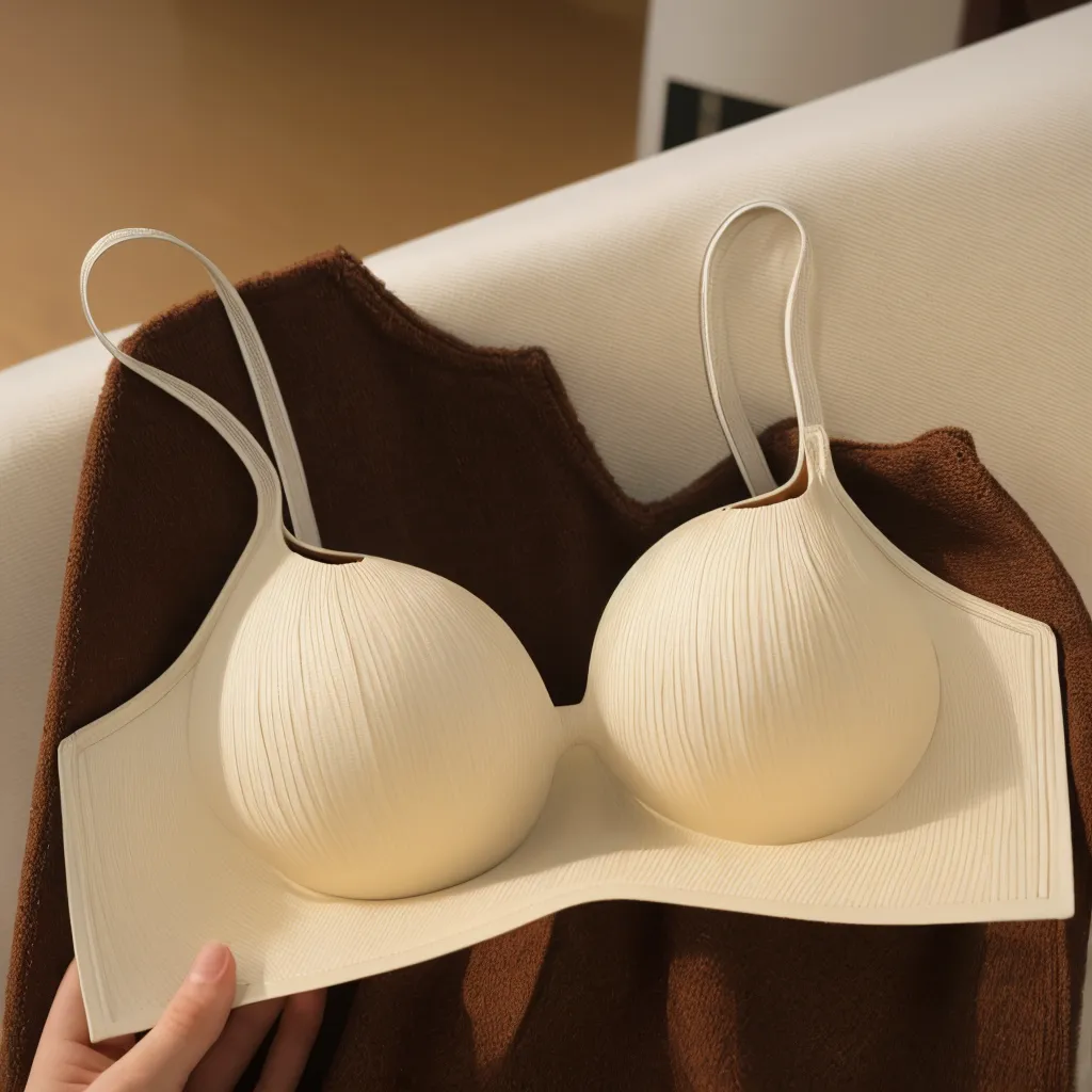No Man,Bra close-up,Still life shooting,Line design,Panda avatar line design,minimalistic background,E-commerce product map