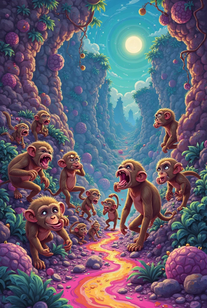 A nude adult woman surrounded by a huge group of male monkeys, Highest quality, figure, masterpiece, Very clear, Extremely detailed CG, 8k, masterpiece with attention to detail, Highest quality, Official Art, Ultra Clear, Very detailed, High resolution, Detailed mature adult woman, Very detailedな目と顔, Beautiful fine details, ((((Completely naked))), Full nudity, (Beautifully shaped big breasts)))),(( (Beautifully shaped huge boobs)))),( ( ( 完全なFull nudity)), ((Slim and big boobs)))),((Huge blonde sexy mature adult woman)),(Lustrous fair skin)))), skinny, (((Sexy smile))),Ecstatic smile、A very charming smile、blush、Very red cheeks、blush頬、Very heavy makeup、long bangs that hide the eyes,、Blonde hair with pink tips、Blonde multicolored hair color、((( lots of heartマーク, heart, heartマーク))), Looking at the audience, Look forward, (((Slender Super Large)), Perfect Style, (((Seduce))), Emphasized, Crotch Emphasis, Sitting, So many hands squeezing her breasts、So many hands touching her breasts、bedroom、(((Clear blue sky)))、 (((Surrounded by a large number of crowded male monkeys)))), ((Packed with so many super-masses of male monkeys)), ((He is seen surrounded by a large group of male monkeys.)), (((He is surrounded by a massive group of male monkeys, so densely packed that they fill the entire space.))), ( In the background, a large group of male monkeys are crowded together, filling the entire screen.), A huge group of male monkeys swarming in all directions, At the top, a group of giant male monkeys, end, about, He is surrounded by a group of male monkeys so densely packed together that there is no space between them., (((A huge group of male monkeys fills the entire area.)), (Surrounded by a large number of crowded male monkeys)))), (( Many male monkeys in groups)), ((He is seen surrounded by a large group of male monkeys.)), (((Surrounded by a horde of male monkeys so densely packed that they filled the entire space.))), (In the background, a large group of male monkeys are crowded together, filling the entire screen.), A huge group of male monkeys swarming in all directions, A huge group of densely packed male monkeys, Down, about, He is surrounded by a group of male monkeys so densely packed together that there is no space between them., ((A huge group of male monkeys occupying the entire area)), ((A huge group of male monkeys crowding together)), ((Surrounded by a large group of male monkeys)), (Surrounded by a horde of male monkeys so densely packed that they filled the entire space.))), ( In the background, a large group of male monkeys are crowded together, filling the entire screen.), A huge group of male monkeys swarming in all directions, A huge group of male monkeys crowded at the summit, end, about, He is surrounded by a group of male monkeys so densely packed together that there is no space between them.