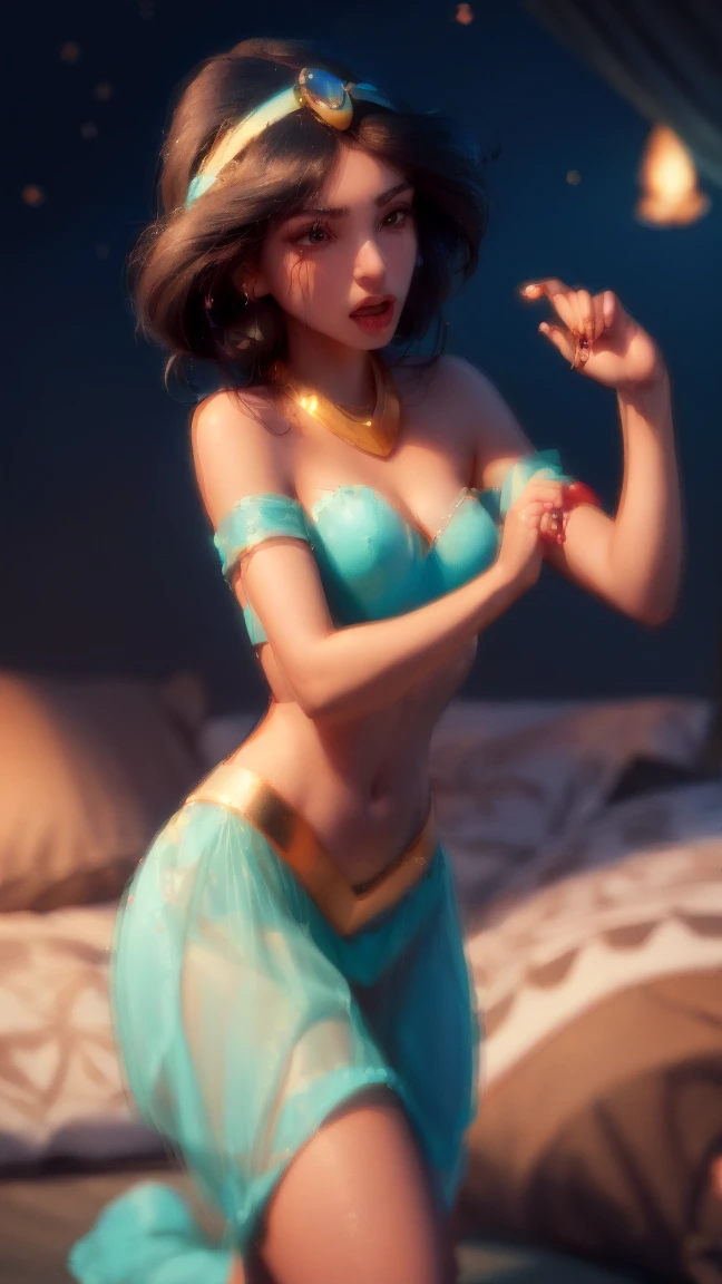 a 3d animation girl crawling, large breasts, on the bed, piercings, pain, agony, teenager, disney princess, rapidly smoking cigarettes, sucking very hard on cigarette, deeply inhaling, the cigarette ash is growing very long, the cigarette ash is very long, SMOKE IN MOUTH, lots of cigarette ash, tight ass,