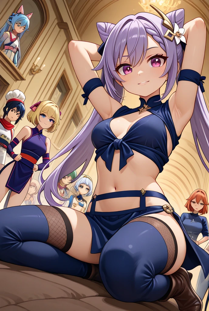 ((NSFW:1.3)),(Textured skin, Anatomically correct, Super Detail, high details, High quality, hight resolution, Best Quality, 1080p,4K),(One-person viewpoint, looking at viewer, subjective:1.5),
(women's bath room:1.3),
((8 Women, Group photo of the girls:2))
((Women of different ages:1.5)),(Girls with busts of all sizes:1.5),(Girls with various hairstyles:1.5),
(inviting you to have sex),
((Girls line up sexy pose:1.6)),
(:1.5),(front view:1.5),
(naked, nude, barefoot:1.5),
nsfw, showing off pussy, showing off breasts,
(Wet body, sweating:1.5)
nsfw,(enraptured face:1.4),(naughty expression:1.2),(orgasm smile:1.5),seductive smile, excited smile,
(blush, face blush, blushing:1.3),
(vivid pussy, high quality vagina:1.1), (dripping love juice:1.1),