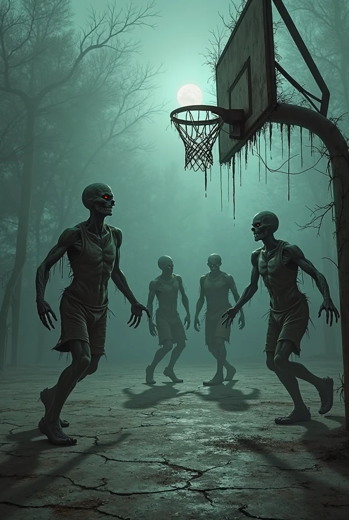 zombies nazi jugando basketball
