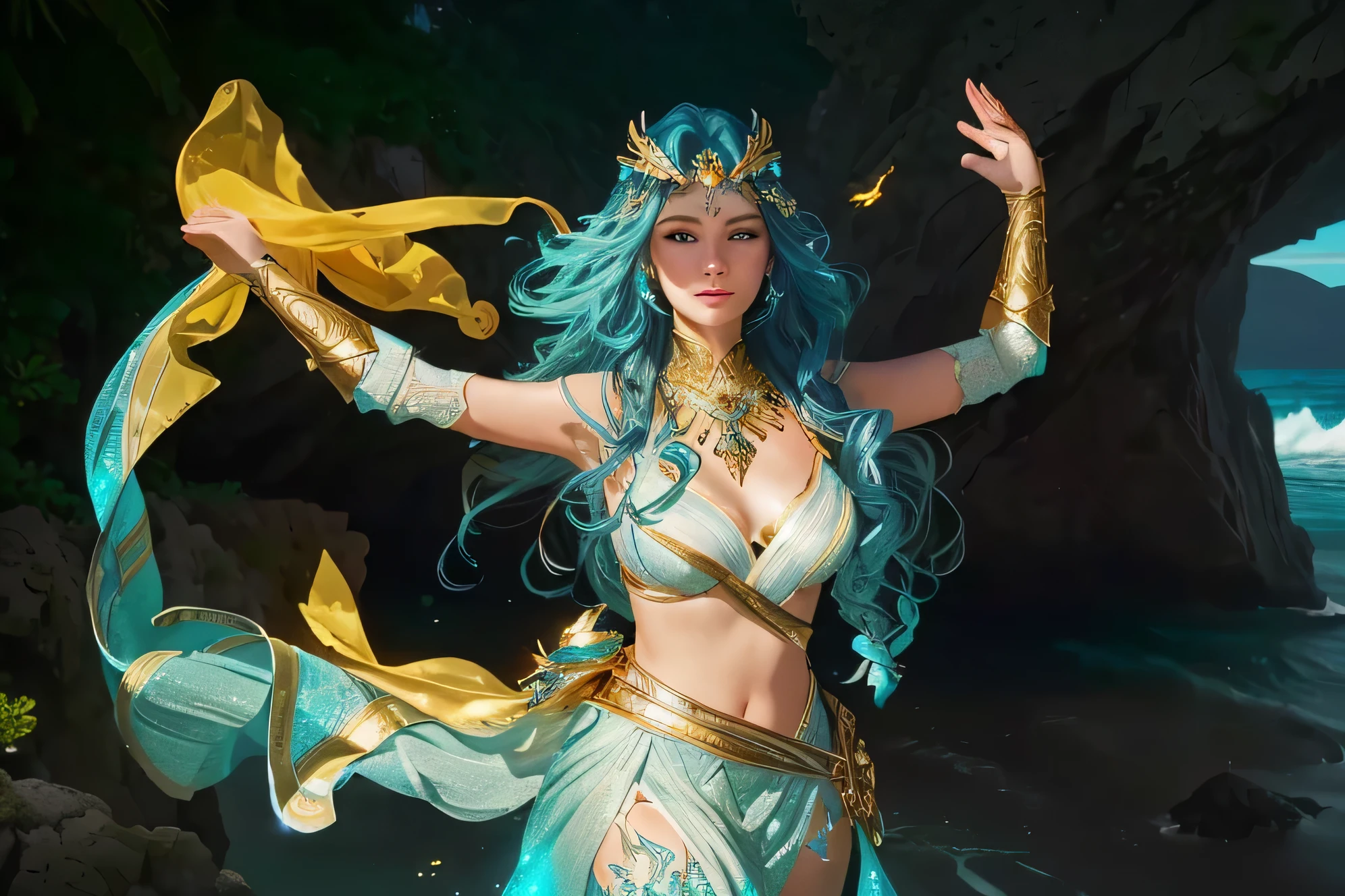 a close up of a 4 girls ,blonde hair , big booobs , shadowbringers cinematic, 4 k detail fantasy, a beautiful fantasy empress, game cg, xianxia fantasy, xianxia hero, 2. 5 d cgi anime fantasy artwork, cinematic goddess close shot, ruan jia and artgerm, wow 4 k detail fantasy, hyperdetailed fantasy character