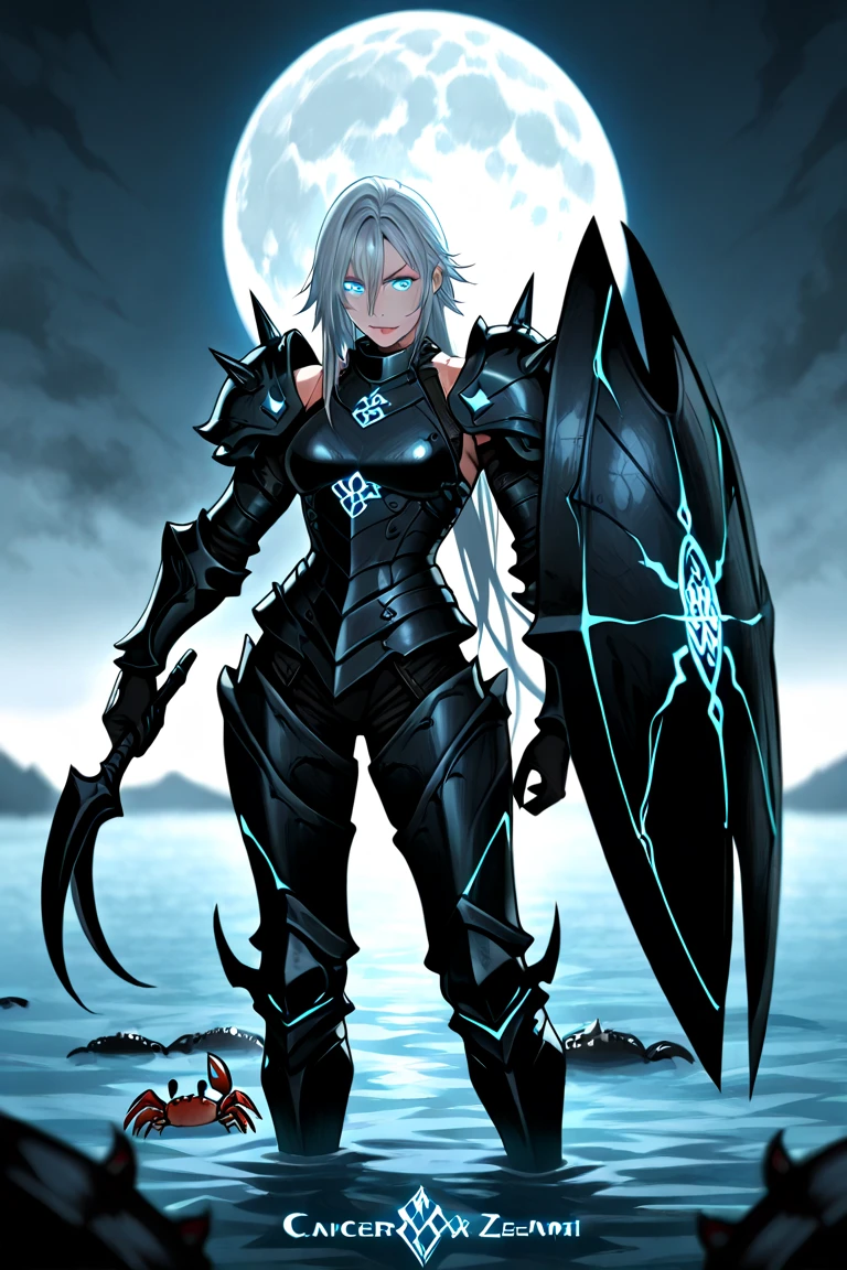 1girl ,white hair,blue eyes, pale skinned beast, white dragon, dragon horns, polar, ice knight , heavy armor,  nice clothes, archer, (high resolution, high detail, best quality), calm, big breasts