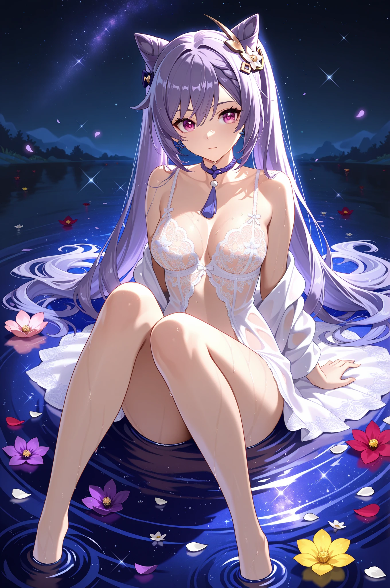 (((Mastepiece)),((sexy)), (Sexy), ((Ultra high definition)), 4K, (8k), Posing that shows armpits、Squatting with legs apart、Busty、Big Tits、Swimwear、Cat porridge、Completely naked、Showing skin